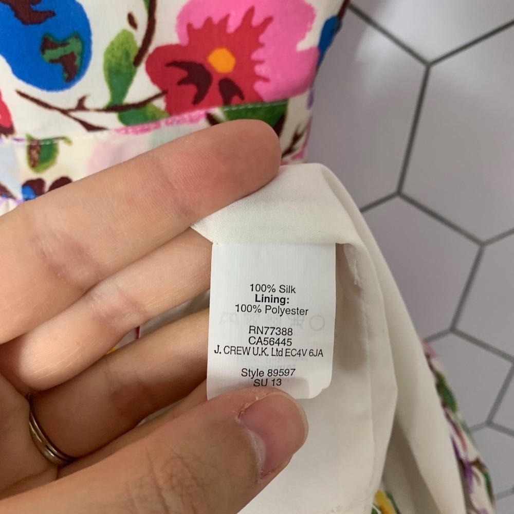 Madewell floral silk dress - Picture 5 of 7